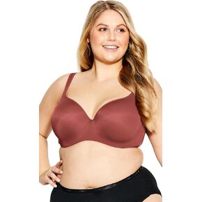 Avenue Women's Plus Size Bra Knitted Brown