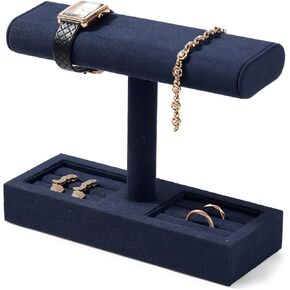 Oirlv Microfiber Watch Display Stand T-bar Watch Stand for Men and Women Jewelry Accessory Organizer for Store and Home (Light Grey,Microfiber) in Kuwait