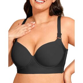 Push Up Back Smoothing Bras for Women Full Coverage T Shirt Brasieres