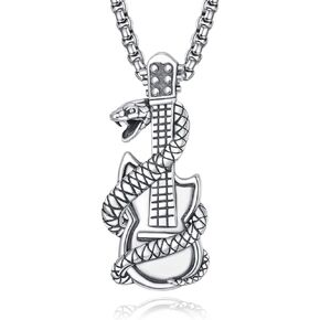 Guitar Necklace For Men Women 925 Sterling Silver Guitar Pick Necklace Guitar Jewelry Gifts