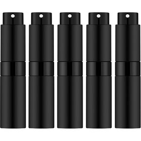 5PCS/8ml Perfume Travel Refillable, Portable Perfume Atomizer Refillable, Empty Mini Size Spray Bottle for Men&Momen.（Matte Black in Kuwait