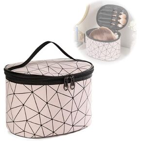 Portable Wig Storage Box - Hair Extension Accessories Carrying Travel Case Makeup Tool Organizer to Store Hairpieces, Decorations, PINK