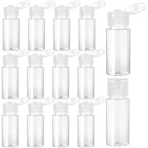 Travel Size Make up Sample Containers, 12 Pieces Leak Proof Liquid Travel Containers 1/2 Oz Containers with Lids Empty Toiletry Bottles Plastic Mini Travel Bottles for Travel Liquid Toiletries