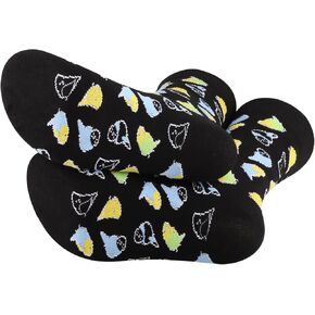 G2TUP 2 Pairs Budgie Bird Lover Gift Budgie Socks Budgie Owner Gift Birdwatching Gift Birdwatcher Socks