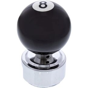 United Pacific 70685 - Manual Transmission Shift Knob - Pool Ball Shift Knob Number "8" For 13/15/18 Speed Eaton Style S