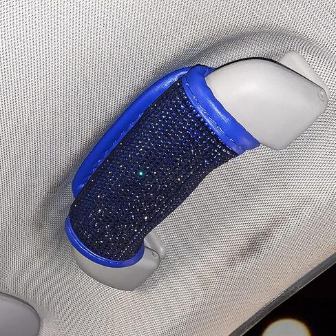 4pcs Bling Bling Auto Safety Door Handle Cover, Luster Crystal Car Protective Handle Cover Diamond Car Decor Accessories for Women (White-4Pcs) in Saudi Arabia