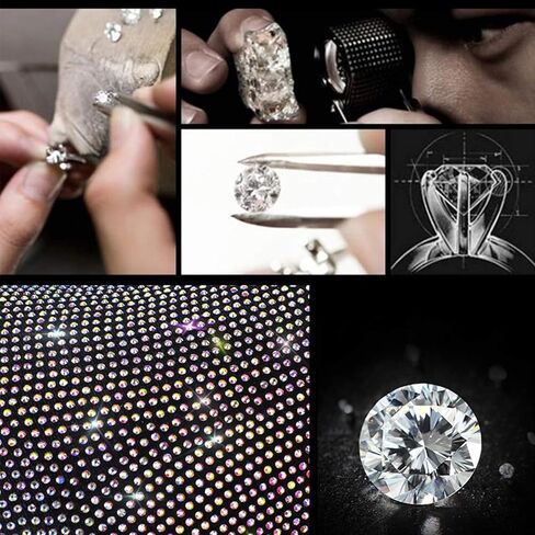 4pcs Bling Bling Auto Safety Door Handle Cover, Luster Crystal Car Protective Handle Cover Diamond Car Decor Accessories for Women (White-4Pcs) in Saudi Arabia