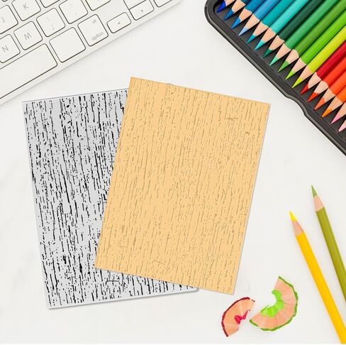 ABTOLS Tree Embossing Folders for Card Making, 3D Plastic Embossing Folder Branch Background Embossing Template Paper Crafts Plastic Textured Impressions for Card Making Scrapbooking in Kuwait