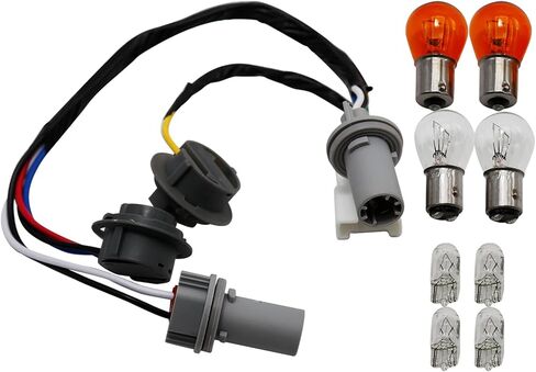 UOIENRT 92450-3Q000 8 مصابيح هالوجين، حامل مصباح خلفي واستبدال الأسلاك لشركة Hyundai Sonata 2011 2012 2013 2014، خلفي، خارجي in Kuwait