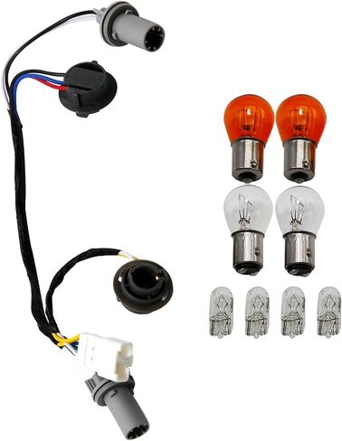 UOIENRT 92450-3Q000 8 مصابيح هالوجين، حامل مصباح خلفي واستبدال الأسلاك لشركة Hyundai Sonata 2011 2012 2013 2014، خلفي، خارجي in Kuwait