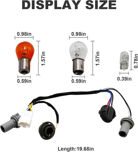 UOIENRT 92450-3Q000 8 مصابيح هالوجين، حامل مصباح خلفي واستبدال الأسلاك لشركة Hyundai Sonata 2011 2012 2013 2014، خلفي، خارجي in Kuwait