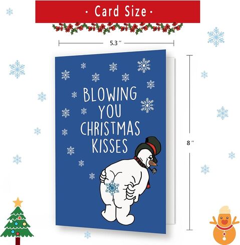 Funny Killer Christmas Card for Friends,Humorous Holiday Christmas Gifts for Him Her,Humor Xmas Gift Idea for Women Men,Merry Christmas Card in Kuwait