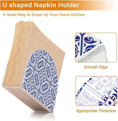 Napkin Holder, Gold Mountain Landscape Napkin Holder for Table Standing Napkin Holders for Table, Kitchen & Dining Room Decor in Saudi Arabia