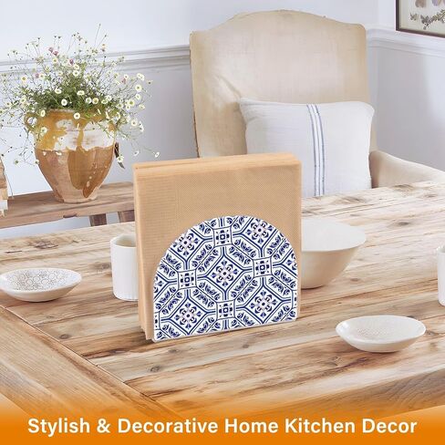 Napkin Holder, Gold Mountain Landscape Napkin Holder for Table Standing Napkin Holders for Table, Kitchen & Dining Room Decor in Saudi Arabia