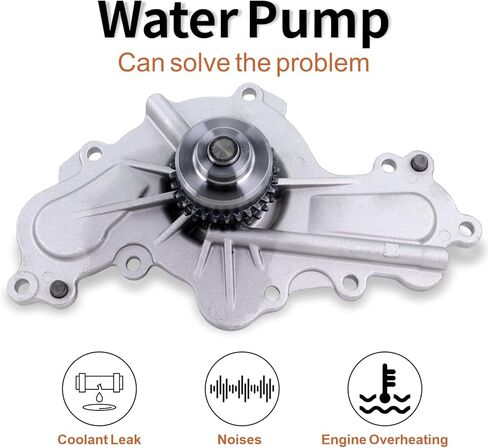 مضخة مياه متوافقة مع 2011-2019 Ford Explorer Edge Fusion Flex Taurus Lincoln MKS MKZ MKT MKX MAZDA 6 CX-9 (ث/ضرس صف مزدوج، محرك 3.5 لتر 3.7 لتر) استبدال #AW6348 in Kuwait