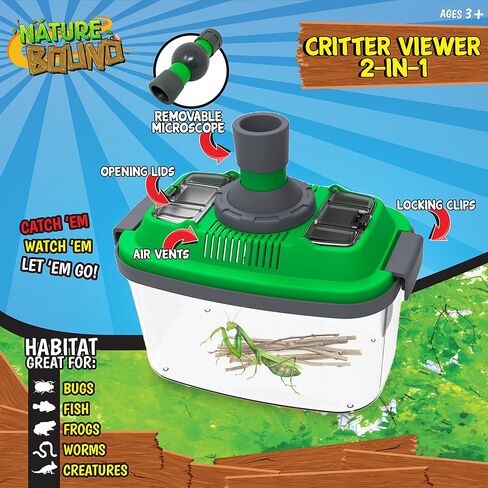 Nature Bound Bug Catcher Critter Barn Habitat for Indoor/Outdoor Insect Collecting with Light Kit, White in Saudi Arabia