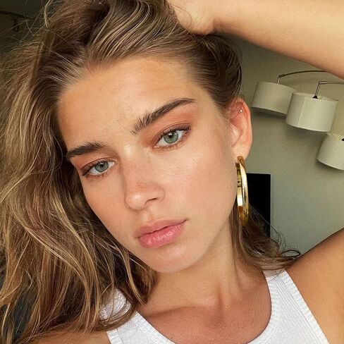 BESTEEL 14K Gold Filled Hoop Earrings for Women, 5mm Wide Large Flat Gold Hoop Earrings, Hypoallergenic Lightweight Oversized Big Hoop Earrings Gold in Saudi Arabia