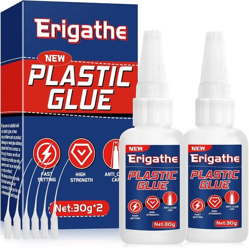30g Super Glue for Plastic, Plastic Glue Heavy Duty, Plastic to Plastic Glue for Bonding Plastic and Other Materials, Super Instant Glue for Plastic, Acrylic, Model in Saudi Arabia