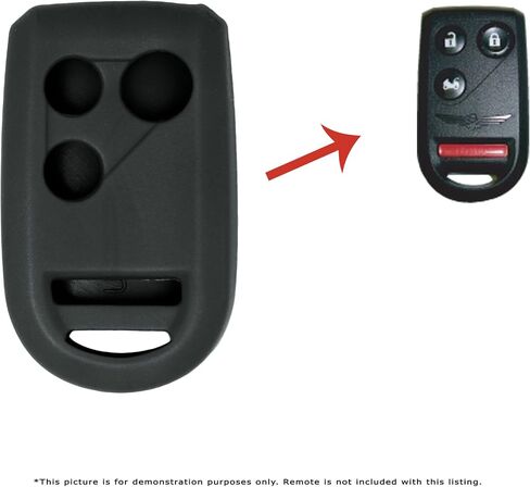 Keyless2Go Replacement for New Silicone Cover Protective Case for Honda Goldwing Remote Key Fob - Black in Saudi Arabia