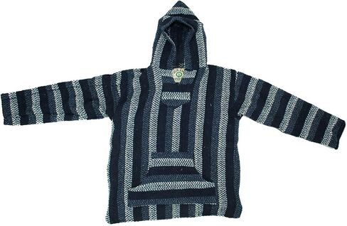 Baja Joe Eco-Friendly Woven Striped Pullover Baja Hoodie in Saudi Arabia