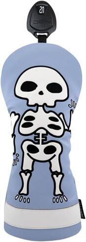 Golf Club Head Cover for Woods, Synthetic Leather Golf Headcovers for Golfers - 3 Wood Headcover Skull Golf Fairway Wood Head Cover Headcover in Saudi Arabia