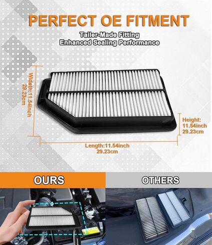 فلتر هواء المحرك CA12061، بديل لسيارة Honda Pilot 2016-2022، MDX 2016-2020، Odyssey 2018-2023، Passport 2019-2023، Ridgeline 2017-2023، Acura TLX 2021-2023 in Kuwait