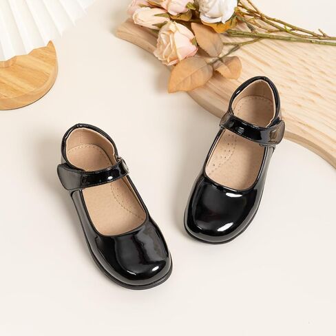 ohsofy Girls Mary Jane Flat School Uniform Wedding Party Princess Dress Shoes for Little Kids in Saudi Arabia