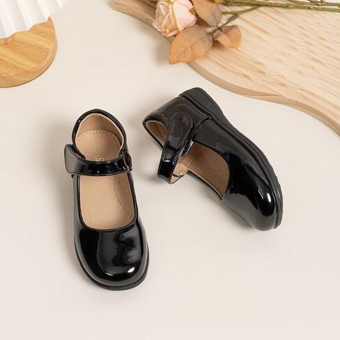 ohsofy Girls Mary Jane Flat School Uniform Wedding Party Princess Dress Shoes for Little Kids in Saudi Arabia