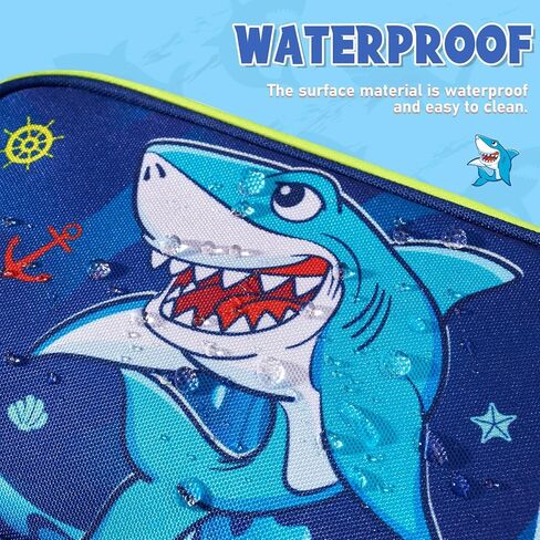 Dinosaur Toiletry Bag - Travel Toiletry Bag for Boys Kids Christmas Birthday Gift Toiletries Makeup Cosmetic Pouch Camping Traveling Toiletry Case Water-resistant Wash Bag Dopp Kit with Mesh Pocket in Kuwait