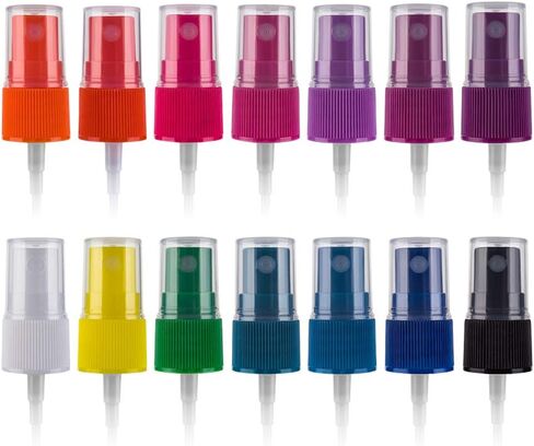 Hydior Essential Oil Spray Bottle Tops, Fine Mist Sprayer for 5ml and 15ml EO Bottles, Pack of 14, Rainbow in Saudi Arabia