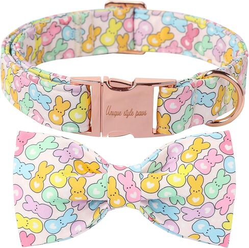 طوق كلب بنمط فريد من نوعه لعيد الحب مع فيونكة على شكل قلب محبب من القطن هدية زفاف للكلاب الصغيرة والمتوسطة والكبيرة in Kuwait