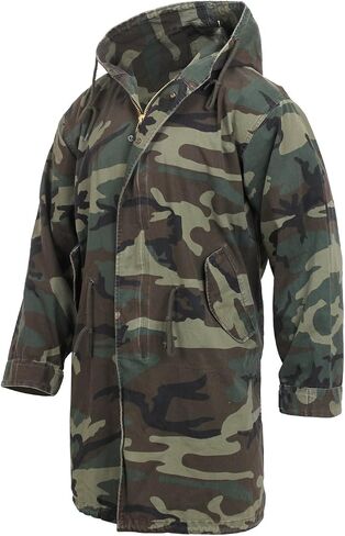 Rothco Vintage M-51 Fishtail Parka, Woodland Camo, Large in Saudi Arabia