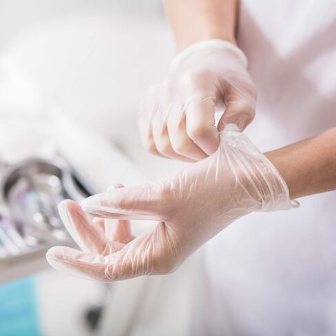Schneider Clear Vinyl Exam Gloves, Latex-Free, Disposable Medical Gloves, Cleaning Gloves, Food Safe, Powder-Free, 4 mil in Saudi Arabia