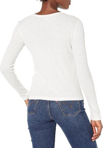 Velvet by Graham & Spencer Women's Bayler Cotton Slub Long Sleeve T-Shirt in Kuwait