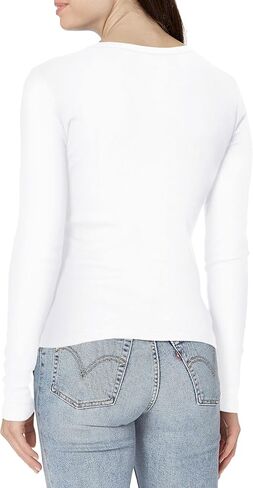 Velvet by Graham & Spencer Women's Bayler Cotton Slub Long Sleeve T-Shirt in Saudi Arabia