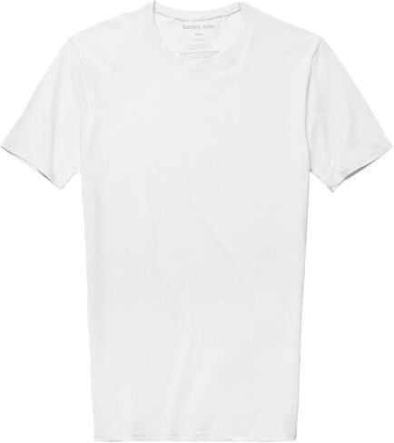 Tommy John Men's Cotton Basics Crew Neck Undershirt - Stay-Tucked Fit in Kuwait