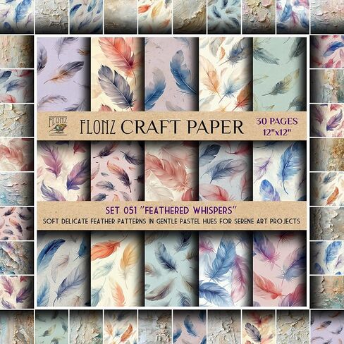 Scrapbook Paper (30 Pages 12"x12") Rustic Roses: Vintage Wild Rose Patterns with Lush, Blooming Garden Themes in Classic Styles FLONZ Vintage Styled Double Sided Paper Pad for Craft Cardmaking in Saudi Arabia
