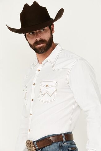 قميص Wrangler رجالي ذو جيبين وأكمام طويلة in Kuwait