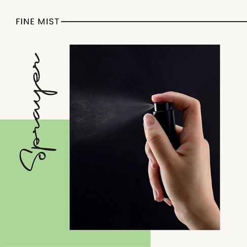 5PCS/8ml Perfume Travel Refillable, Portable Perfume Atomizer Refillable, Empty Mini Size Spray Bottle for Men&Momen.（Matte Black in Kuwait