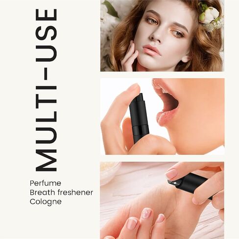5PCS/8ml Perfume Travel Refillable, Portable Perfume Atomizer Refillable, Empty Mini Size Spray Bottle for Men&Momen.（Matte Black in Kuwait
