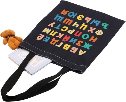 PWHAOO اللغة الروسية حمل حقيبة الأبجدية الروسية حمل حقيبة شخصيات روسيا رموز هدية هدية المعلم الروسي in Kuwait