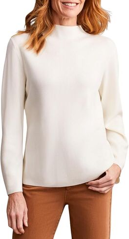 Tribal Women's Long Sleeve Funnel Neck Soft Knit Fabric Sweater in Saudi Arabia