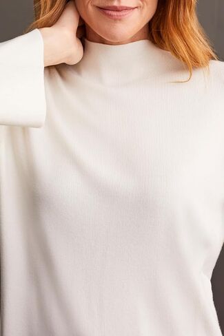 Tribal Women's Long Sleeve Funnel Neck Soft Knit Fabric Sweater in Saudi Arabia