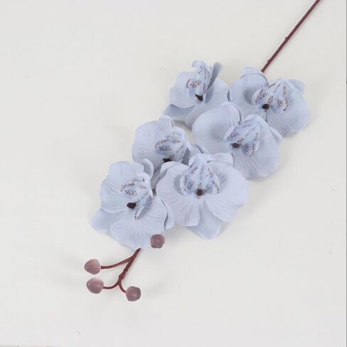 Artificial Orchid Stems Set of 4 ,30" Dancing Orchid,UV Resistant No Fade False Phalaenopsis,Silk Plants Picks Orchid for Christmas Flower Arrangements Wreaths,Wedding Table Centerpiece (White) in Kuwait