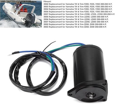 Tilt Trim Motor 69J-43880-00 Power Tilt Trim Motor Aluminum Alloy Replacement for Yamaha F200 F225 F250 LF200 200-250 H.P. in Saudi Arabia