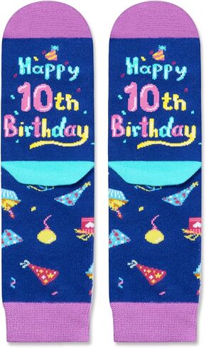 HAPPYPOP 12th Birthday Gifts for Girls - Socks for Tween Girls Boys Age 12, 12 Yr Old Gift Ideas, Presents for 12 Year Old Kids, Birthday Gift Box with Greeting Card in Saudi Arabia