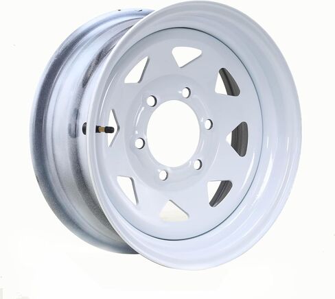 Free Country Trailer Tire Wheel Assembly ST215/75R14 8-Ply D 107M 5 Lug on 4.5" PCD White Spoke Wheel, SET 2 in Saudi Arabia