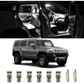 AWALITED 15pcs Interior LED Lights for Hummer H3 2005-2010 Super Bright LED Map Dome Light Bulbs
