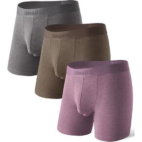 Separatec Valentines Day Mens Underwear Novelty Boxer Briefs Gifts for Him Breathable Rayon Made from Bamboo Underwear Men