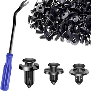 Push Pin Fasteners Clips and Fastener Remover, Car Body Bumper Clip Removal Tool Compatible with Most Vehicles